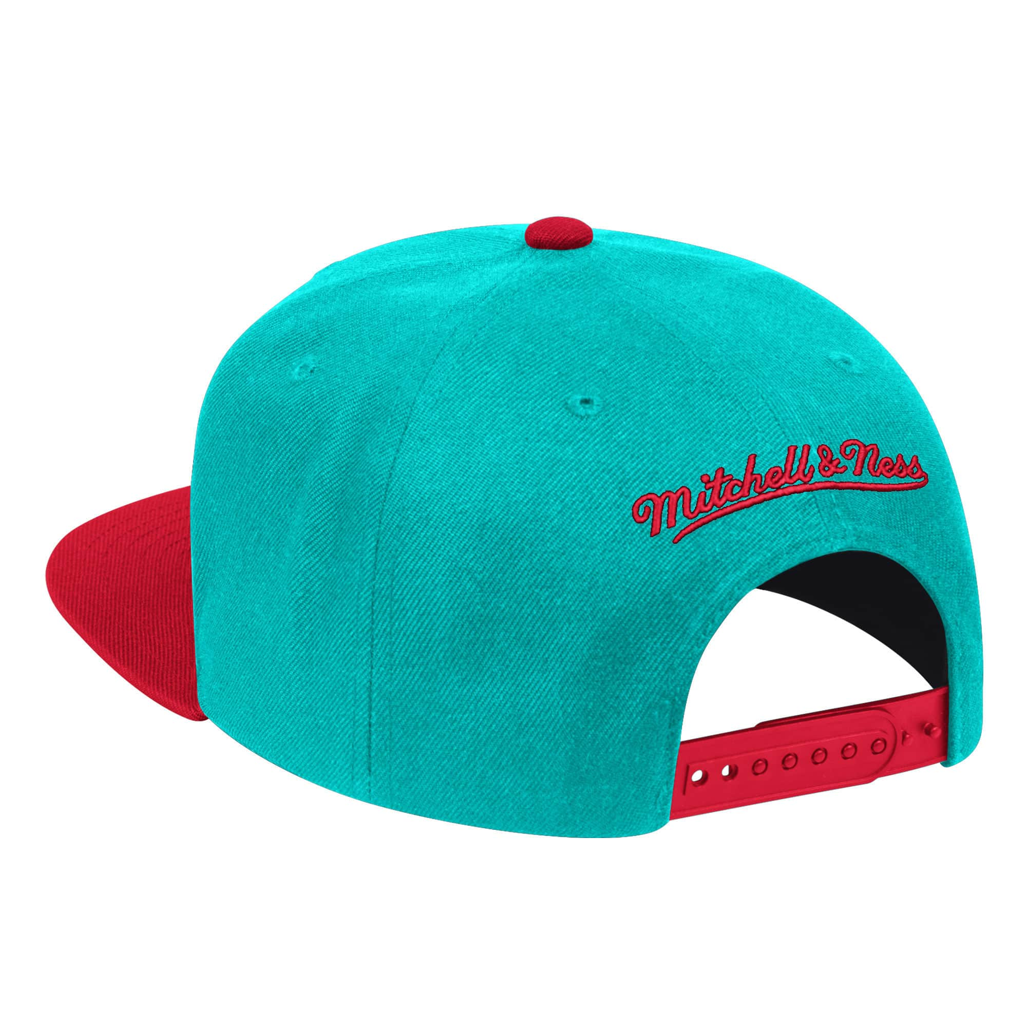 Vancouver Grizzlies NBA Mitchell & Ness Men's Turquoise Wool Two Tone Snapback